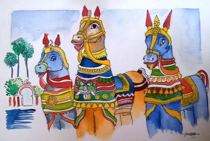 Terracotta Horses of Tamil Nadu