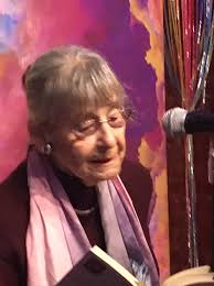 Alicia Ostriker reading from THE HOLY & BROKEN BLISS at Suite Bar, January  26, 2025. (Photo by John Foy)