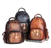 Großhandel Schul rucksäcke Retro Weiches Rindsleder USB-Rucksack Damen  Große Kapazität Echt leder Damen Rucksack