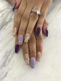 Enjoy fast delivery, best quality and cheap price. Purple And Gold Purple Acrylic Nails Gold Acrylic Nails Coffin Nails Designs