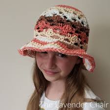 Meshy Shells Child Sun Hat Crochet Pattern