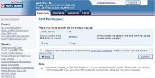 Hdfc credit card apply online. How To Change Hdfc Credit Card Atm Pin Online