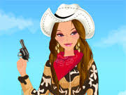 Western Girl Dress Up Girl With Hat Western Girl Girls Dress Up