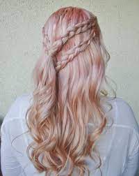 Popular On Pinterest Game Of Thrones Khaleesi Inspired Braids Hair Styles Hairstyle Prom Hairstyles For Long Hair