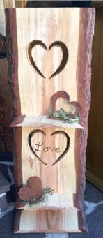 Holzschild Love Mit Brett Deko Holz Schwartenbretter Holz Handwerk