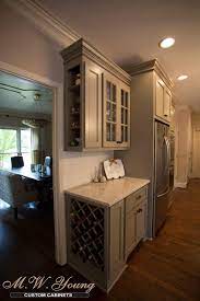 Built In Wine Rack And Glass Cabinet Doors To Complete An Amazing Built In Wine Rack Glass Cabinet Glass Cabinet Doors