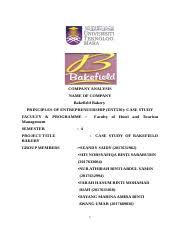 It can focus on a person, group, event or organization. Ent Case Study 2 Docx 1 0 Introduction 1 1 Background Of Study All Uitm Students Who Further Their Study At Bachelor Level Need To Take Principles Course Hero