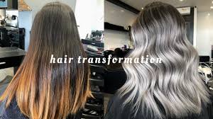 Have you tried ash blonde hair dye? Hair Transformation Silver Ash Blonde In One Session Process Aftercare Youtube
