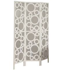 This elegant fireplace screen is giving a feeling of welcoming home. 3 Panel Folding Screen Bubble Design In Room Dividers
