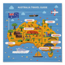 Australia Travel Guide Poster Voyageship Australia Travel Guide Australia Travel Travel Guide