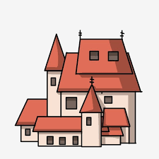 بناء القلعة المنزل بيت بيت بناء المنزل png وملف psd للتحميل مجانا cartoon building castle cartoon building