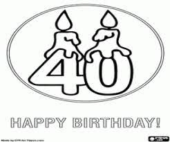 Birthday color is a unique aspect of colorstrology. For A 40th Happy Birthday Coloring Page Printable Game