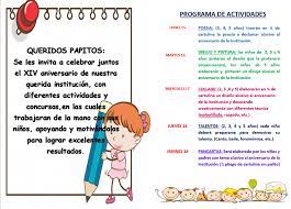 ¡añadimos nuevos juegos cada día! Kinder House Programacion Juegos Florales 2018 Nivel Facebook
