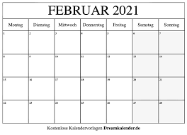 Andere auswahlmöglichkeiten sind wochenkalender, halbjahreskalender, semesterkalender, ein akademischer kalender, zweijahreskalender oder ein. Kalender Februar 2021