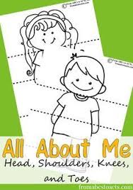 Head Shoulders Knees And Toes From Abcs To Acts Me Preschool Theme All About Me Preschool Theme All About Me Preschool