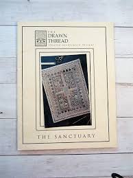 The Drawn Thread The Sanctuary Charted Needlework Designs Woodland Floral Flower Motifs Cross Stitch Embroidery Pattern 2001