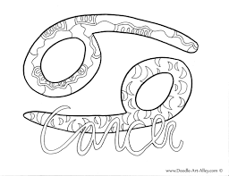 Gold (primary), additional colors include: Zodiac Coloring Pages Doodle Art Alley