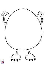 Monster Craft Template Teachersmag Com Halloween Preschool Monster Crafts Monster Craft