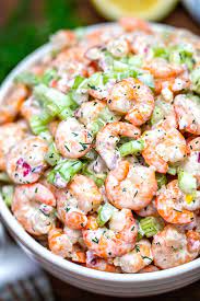 Crunchy And Creamy Shrimp Salad Recipe Shrimp Salad Recipes Salad Recipes Video Delicious Salads