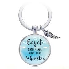 Schlusselanhanger Mit Sussen Spruchen Fur Schwestern Geschenk Fur Schwester Geschenkideen Schwester Geburtstag Weihnachten Geburtstagsgeschenk Engel Ohne Flugel Nennt Man Schwester Gunstig Online Kaufen Himmelsflusterer De