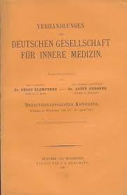 Herzlich willkommen in unserer klinik! Verhandlungen Der Deutschen Gesellschaft Fur Innere Medizin Klemperer Georg Und Anton Geronne Buch Antiquarisch Kaufen A01xd7hc01zzg
