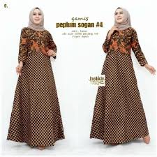 Konveksi pusat grosir baju batik modern pekalongan murah via bajubatikmodernpekalongan.com. 55 Model Baju Gamis Batik Cantik Terbaru Muda Co Id