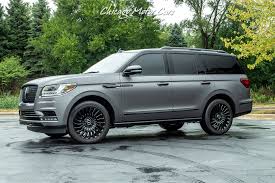 Used 2018 Lincoln Navigator Black Label Matte Black Wrap Rear Entertainment For Sale Special Pricing Chicago Motor Cars Stock 17418