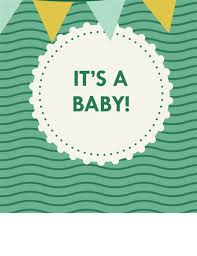 Printable card:a special gift for baby greeting card. Baby Shower Invitation With Rsvp
