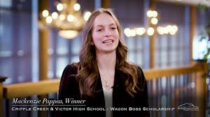 Wagon Boss Scholarship Winner -Mackenzie Pappas - Cripple Creek & Victor High School Winner
