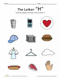 Things That Start With H Alphabet Phonics Preschool Worksheets Free Printables Free Preschool Worksheets