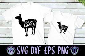 Download Mama Baby Llama Set Of 2 Svg Dxf Eps Png Digital Files 250297 Svgs Design Bundles