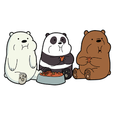 We Bare Bears Eating Sticker We Bare Bears Bare Bears Cute Panda Wallpaper