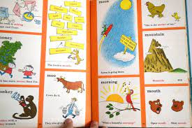 Vintage Cat In The Hat Beginner Book Dictionary 1964 10 00 Via Etsy Page Borders Design Beginner Books Vintage Cat