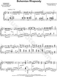 The free piano collection for beginners file's format is pdf. Atinpiano Bohemian Rhapsody Sheet Music Piano Solo In Bb Major Download Print Sku Mn0192526