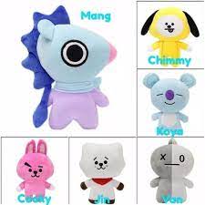 Bt21 x watsons boneka exclusive plush toys official bt21 collaboration with. Jual Boneka Bt21 Bts Unofficial Korea Kpop Cooky Koya Tata Van Mang Jin Jakarta Barat K2 Online Shop Tokopedia