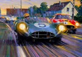 Formula one, le mans & more! 1959 Lemans Painting By Nicholas Watts