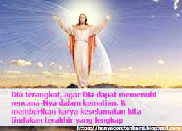 Hari raya kenaikan yesus kristus atau kenaikan isa almasih (mikraj isa almasih) adalah nama hari raya umat kristen untuk memperingati kenaikan yesus ke. Ucapan Dan Tujuan Hari Kenaikan Yesus Kristus Isa Almasih Tahun 2020 Hanyacoretankami