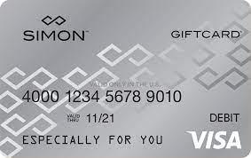 Expires december 31, 2020 (subject to change). Simon Visa Prepaid Retailer Gift Cards