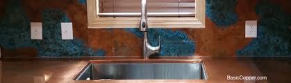It is a nice compliment to the stainless steel appliances! Copper Countertops And Backsplash