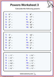 Powers Worksheet Square And Cube Math Examples Worksheets Math Worksheets