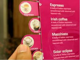 Interactive Menu At Cafe Coffee Day By Abhay Vyas Via Behance Cafe Coffee Day Coffee Cafe