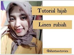 Jilbab segiempat linen rubiah >ukuran segi empat : Model Hijab Rubiah