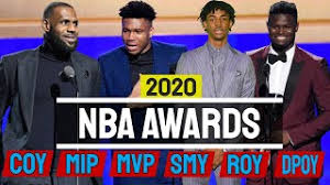 With most teams having completed around 65. Nba Awards 2020 Mvp Roy Coy Mip Sixth Man Dpoy Youtube