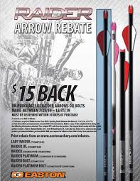 Rebates Easton Archery