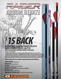 rebates easton archery