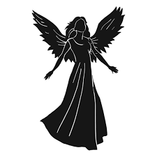 Pin By Susan Dawson On Cricut Angel Silhouette Female Angel Silhouette
