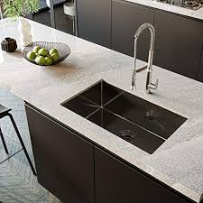 Black kitchen sinks are a stylish and sophisticated option. Torva 32 X 19 Inch Gloss Black Ceramic Coating With Nanotek Undermount Kitchen Sink 16 Gauge Stainless Steel Wet Bar Or Prep Sinks Single Bowl Black Pricepulse