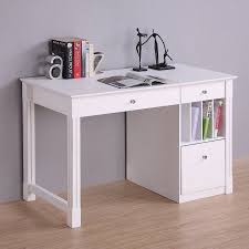 Manor Park Modern Wood Computer Desk With Keyboard Tray And Drawers White Walmart Com Wood Computer Desk Writing Desk With Drawers Desk With Drawers