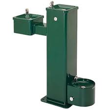 Floor standing models allow full circle access and many are ada compliant. Haws 3500d Ada Outdoor Drinking Fountain With Pet Fountain