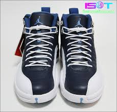 Jordan 12 blue and white. Air Jordan 12 Retro Obsidian Detailed Look Sole Collector